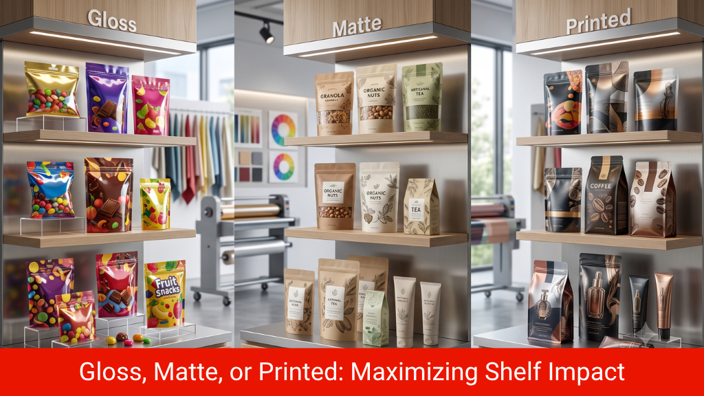 Gloss, Matte, or Printed: Maximizing Shelf Impact
